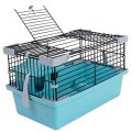 Homepet / Клетка-мини Хоумпет для Мелких грызунов с наполнением Домик Миска 28х17х18 см Шаг прута 9,5 мм