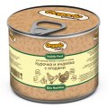 Organic Choice / Влажный корм Консервы Органик Чойс для Щенков Мелких и Средних пород Курочка и индейка с ягодами (цена за упаковку)