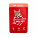 Дарлинг / Влажный корм Паучи для взрослых кошек Лосось в подливе (цена за упаковку)
