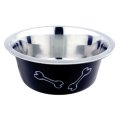 Homepet Color Косточки / Миска Хоумпет для домашних животных Металлическая Черная