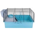 Homepet / Клетка Хоумпет для кроликов хорьков морских свинок с наполнением Миска и 2 Кормушки 58х40х34см Шаг прута 25 мм