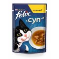 FELIX СУП / Влажный корм Паучи Пурина Феликс Суп для взрослых кошек с курицей (цена за упаковку)