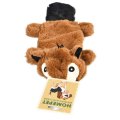 Homepet / Игрушка Хоумпет для собак Бобер плюшевый с пищалкой и шуршащим эффектом