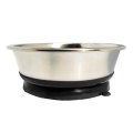 Homepet Premium / Миска Хоумпет для домашних животных Металлическая на Черной силиконовой подставке с присоской
