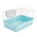 Homepet / Клетка Хоумпет для кроликов хорьков морских свинок с наполнением Миска и 2 Кормушки 58х40х34см Шаг прута 25 мм