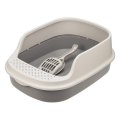 Homecat Frost Touch / Туалет Хоумкэт для кошек с высоким бортом и совком капучино