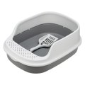 Homecat Frost Touch / Туалет Хоумкэт для кошек с высоким бортом и совком смоки