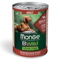 Monge Dog BWild Grainfree Adult Lamb /  Консервы Беззерновые Монж для взрослых собак Ягненок тыква цукини (цена за упаковку)