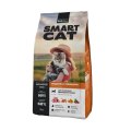 Smart Cat Indoor / Сухой корм Смарт Кэт для взрослых Домашних кошек с Индейкой и овощами