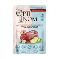 Optinome / Влажный корм Оптином для стерилизованных кошек при Чувствительном пищеварении с Уткой и яблоками в желе (цена за упаковку)