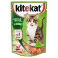 Kitekat / Паучи Китикет для кошек Нежный Кролик в желе (цена за упаковку)
