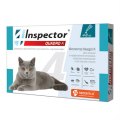 Inspector Quadro К / Капли Инспектор от Внешних и Внутренних паразитов для кошек весом от 4 до 8 кг