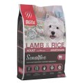 Blitz Sensitive Adult Small Breeds Lamb & Rice / Сухой корм Блиц для взрослых собак Мелких пород Ягненок рис