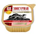 Зоогурман Влажный корм Ламистеры для собак Мясное ассорти Говядина отборная (цена за упаковку)