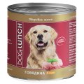 Dog Lunch / Консервы ДогЛанч для взрослых собак Говядина в соусе для собак (цена за упаковку)