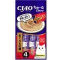 Inaba Ciao Churu / Лакомство-пюре Инаба для кошек Тунец Магуро и устрицы