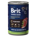 Brit Puppy Premium by Nature / Консервы Брит для Щенков всех пород Телятина (цена за упаковку)