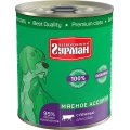 Четвероногий Гурман Мясное ассорти / Консервы для собак с Печенью (цена за упаковку)