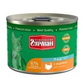 Четвероногий Гурман / Консервы для кошек Паштет с Индейкой (цена за упаковку)