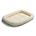 MidWest Quiet Time Pet Bed / Лежанка Мидвест Флисовая Белая