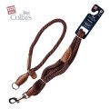 GiGwi Pet Leads / Поводок Гигви с Петлей для маленьких собак Коричневый нейлон & светлая кожа