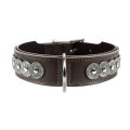 Hunter Basic Rom / Ошейник Хантер для собак натуральная кожа Коричнево-Черный