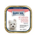Happy Dog / Паштет Хэппи Дог для Щенков Мелких пород Ягнёнок с печенью, сердцем и рисом (цена за упаковку)