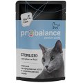Probalance Sterilized / Влажный корм Паучи Пробаланс для Стерилизованных кошек и Кастрированных котов (цена за упаковку)