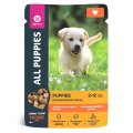 All Puppies / Паучи Ол Паппис для Щенков Тефтельки с Индейкой в соусе (цена за упаковку)