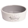 Mr.Kranch Only I Understand My Dog / Миска керамическая для собак Лапки Серая