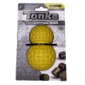 Tonka / Игрушка-дозатор Тонка для собак для лакомств рифленый 8мм желтый