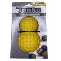 Tonka / Игрушка-дозатор Тонка для собак для лакомств рифленый 10мм желтый