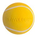 Playology Squeaky Chew Ball / Игрушка Плэйолоджи для собак хрустящий жевательный мяч с пищалкой и с ароматом курицы Желтый