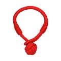 Playology Tough Tug Knot / Игрушка Плэйолоджи для собак жевательный канат с ароматом говядины Красный