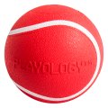 Playology Squeaky Chew Ball / Игрушка Плэйолоджи для собак хрустящий жевательный мяч с пищалкой и с ароматом говядины Красный