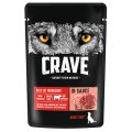 Crave Adult Dog Beef / Беззерновые Паучи Крэйв для взрослых собак Говядина в соусе (цена за упаковку)
