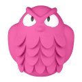 Mr.Kranch / Игрушка Мистер Кранч для собак Сова розовая с ароматом бекона