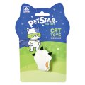 Pet Star / Игрушка Пет Стар для кошек ЛАПКА с мятой, бежевая-белая, плюшевая