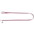 Mr.Kranch / Поводок Мистер Кранч для собак из Натуральной кожи с QR-адресником Малиновый