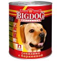 Зоогурман Big Dog Влажный корм Консервы для собак Говядина с бараниной (цена за упаковку)