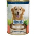 Happy Dog NaturLine / Консервы Хэппи Дог для собак Телятина с рисом (цена за упаковку, Россия)