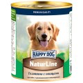 Happy Dog NaturLine / Консервы Хэппи Дог для собак Телятина с овощами (цена за упаковку, Россия)