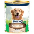 Happy Dog NaturLine / Консервы Хэппи Дог для собак Ягненок с сердцем, печенью и рубцом (цена за упаковку, Россия)