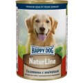 Happy Dog NaturLine / Консервы Хэппи Дог для собак Телятина с индейкой (цена за упаковку, Россия)