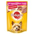 Pedigree / Паучи Педигри для взрослых собак Миниатюрных пород паштет Говядина (цена за упаковку)
