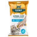 Titbit Лакомый кусочек / Лакомство Титбит для кошек Крем-суп с кусочками Лосося (цена за упаковку)