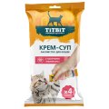 Titbit Лакомый кусочек / Лакомство Титбит для кошек Крем-суп с кусочками Телятины (цена за упаковку)