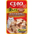 Inaba Ciao Kinnodashi / Паучи Инаба для кошек Тунец Магуро и тунец Кацуо с палтусом (цена за упаковку)