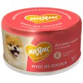 Мнямс Влажный корм для собак и щенков старше 6 месяцев Мусс из Лосося (цена за упаковку)