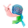 Mr.Kranch / Игрушка Мистер Кранч для кошек плюшевая с кошачьей мятой и перышками Улитка розовая